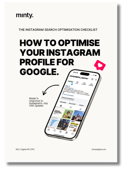 Instagram Search Optimisation Checklist Cover